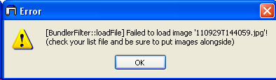 Error message